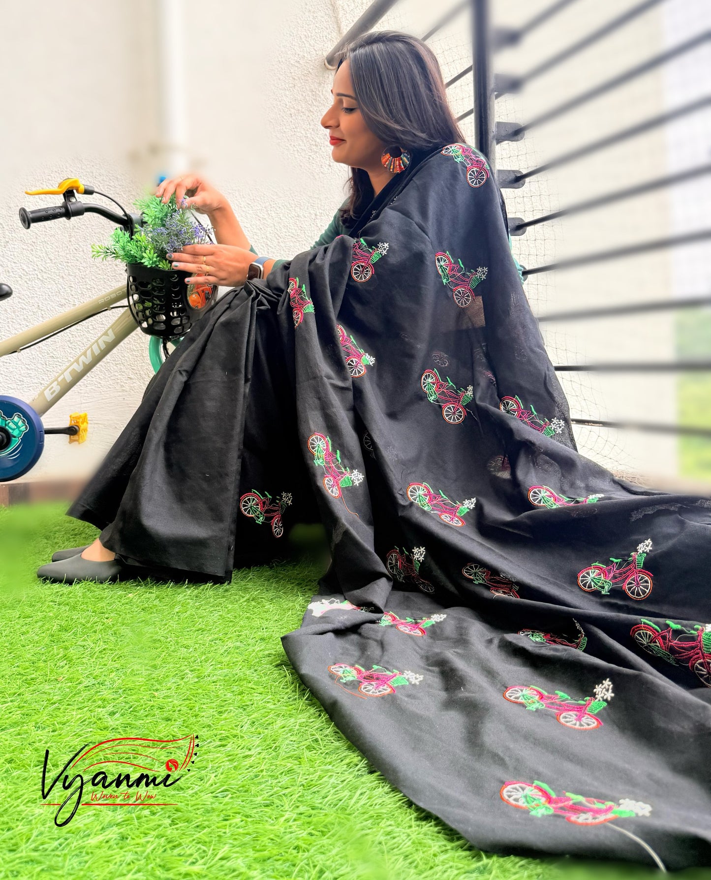 Vyanmi Kaali Chakrika Handloom Saree