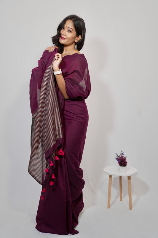 Vyanmi Jamuni Lehar Handloom Saree
