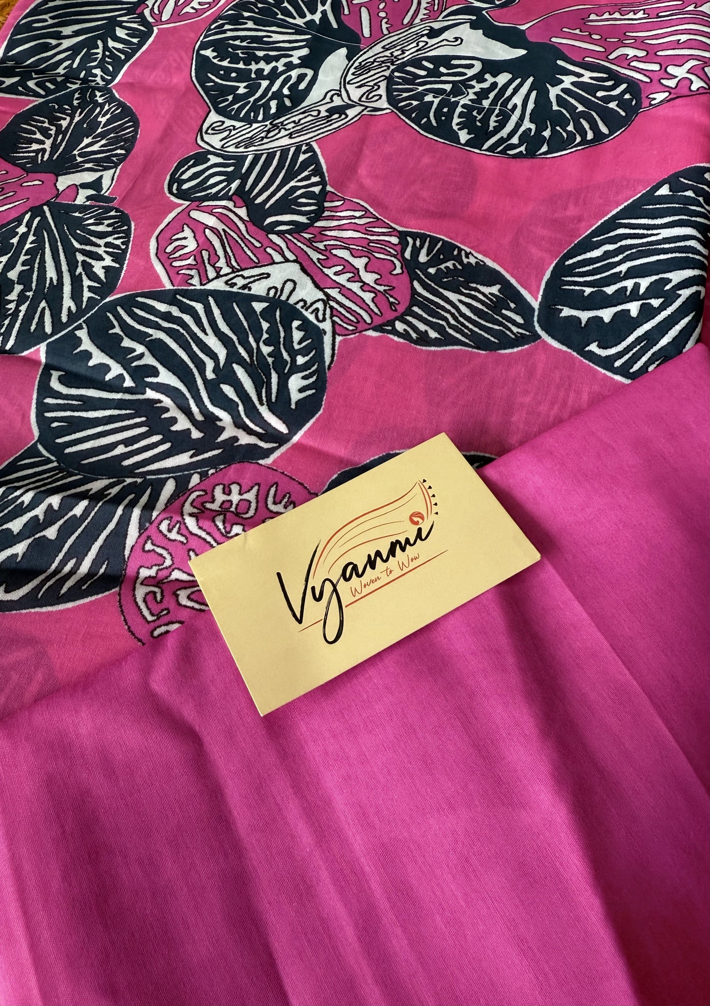Vyanmi Rosy Ripple Mul Saree