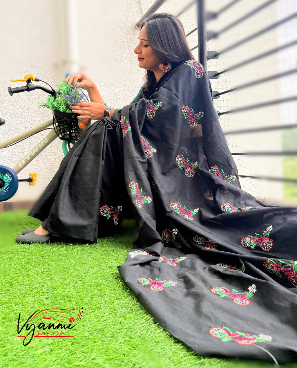 Vyanmi Kaali Chakrika Handloom Saree