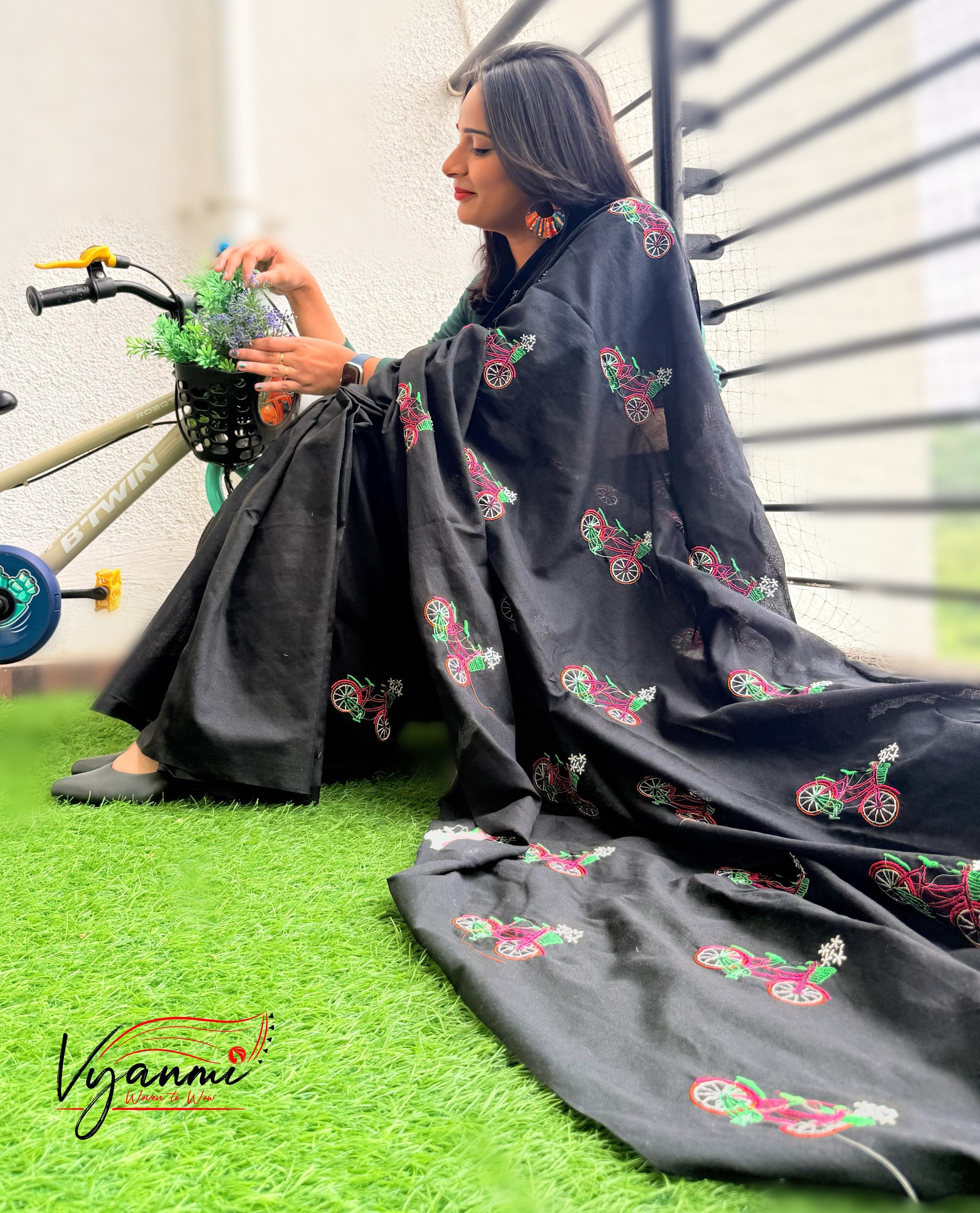 Vyanmi Kaali Chakrika Handloom Saree