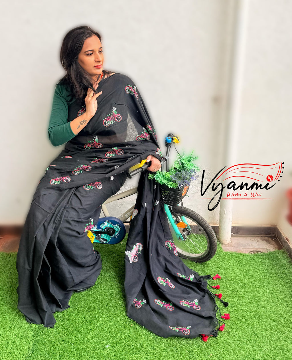 Vyanmi Kaali Chakrika Handloom Saree