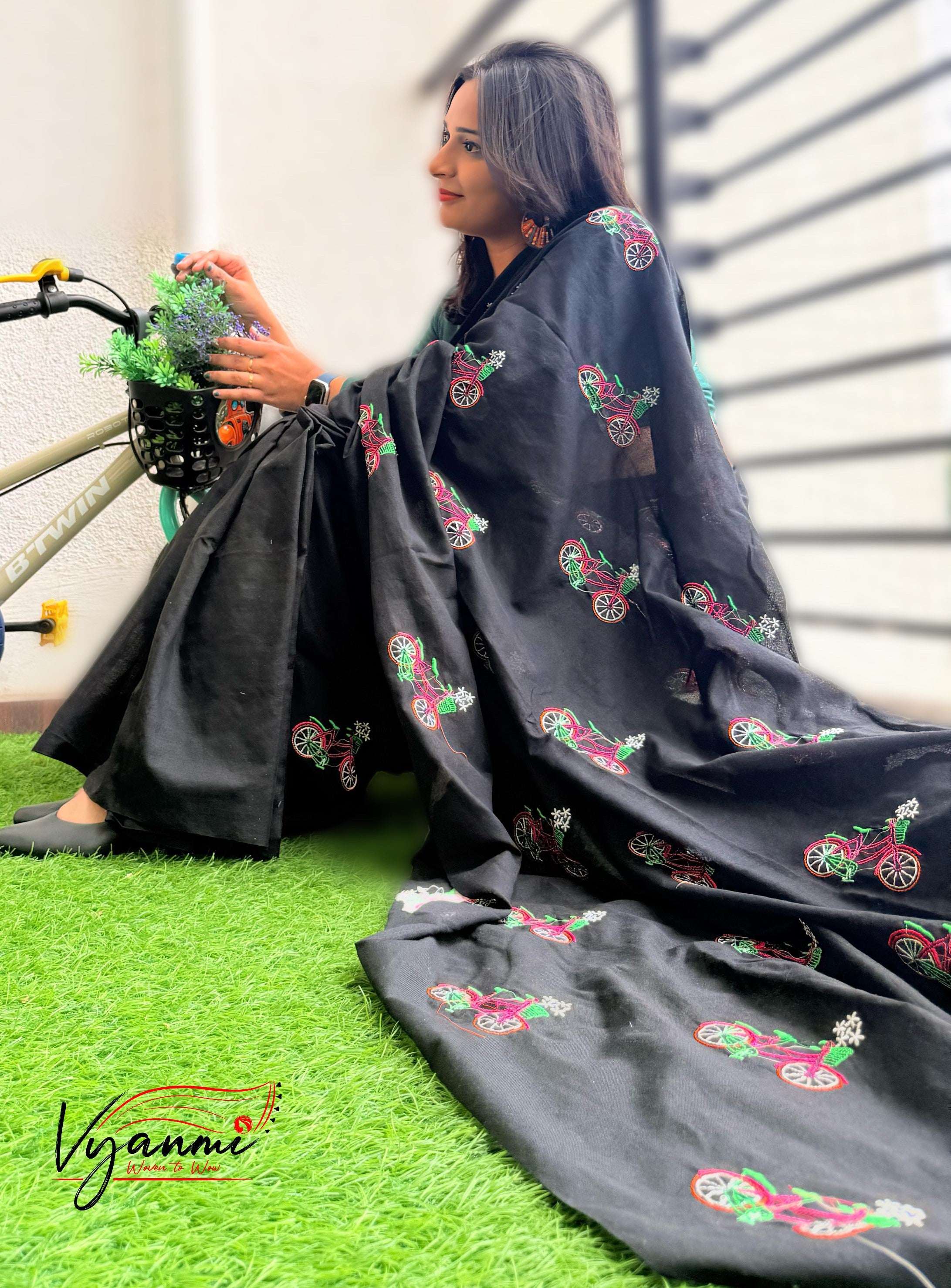 Vyanmi Kaali Chakrika Handloom Saree