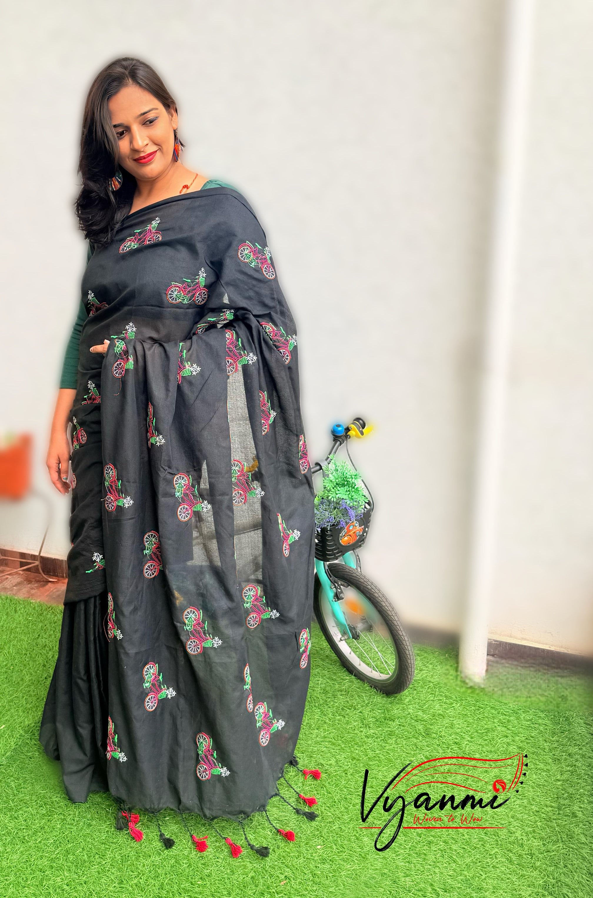 Vyanmi Kaali Chakrika Handloom Saree