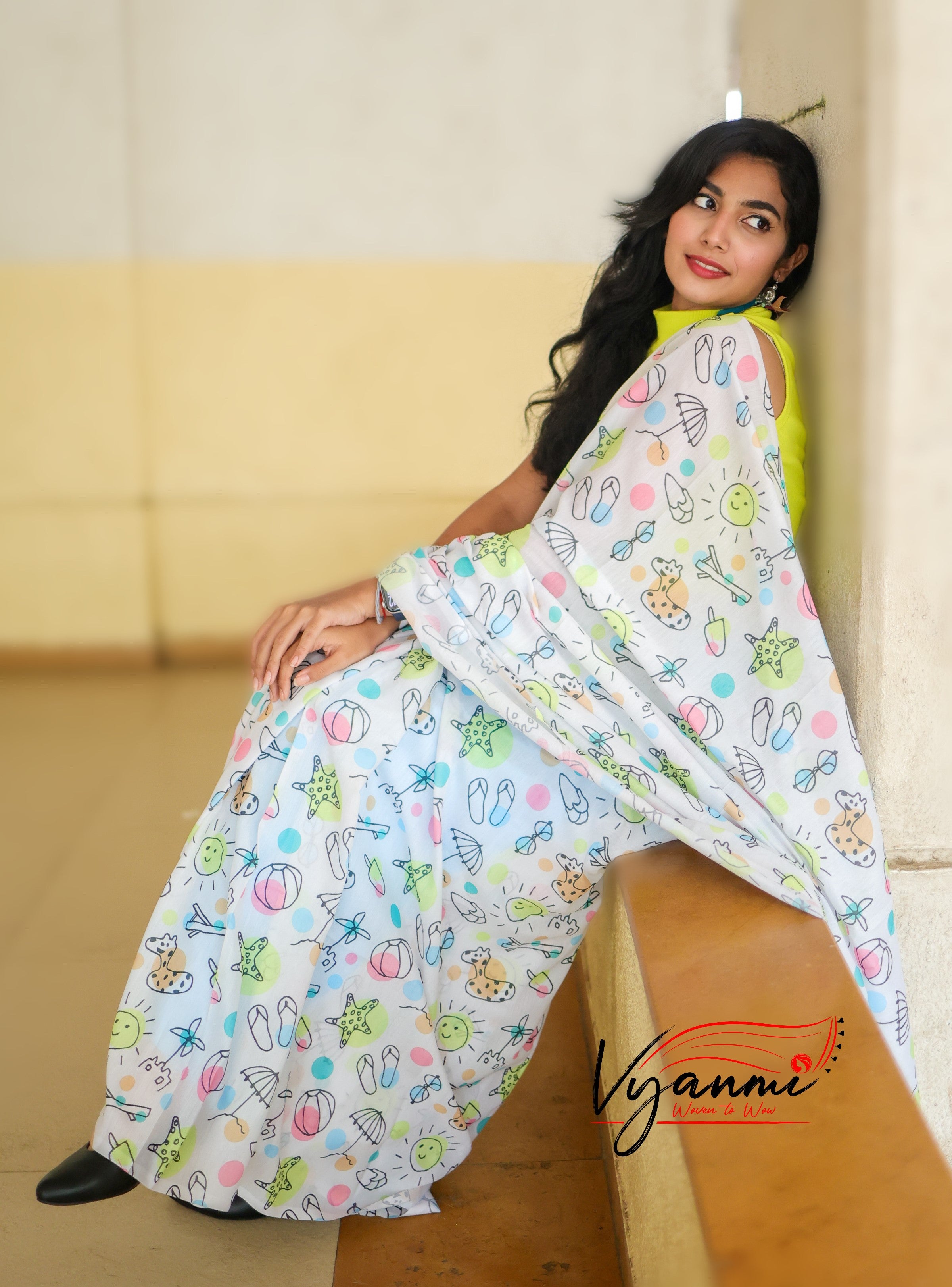 Vyanmi Playcation Mul Saree