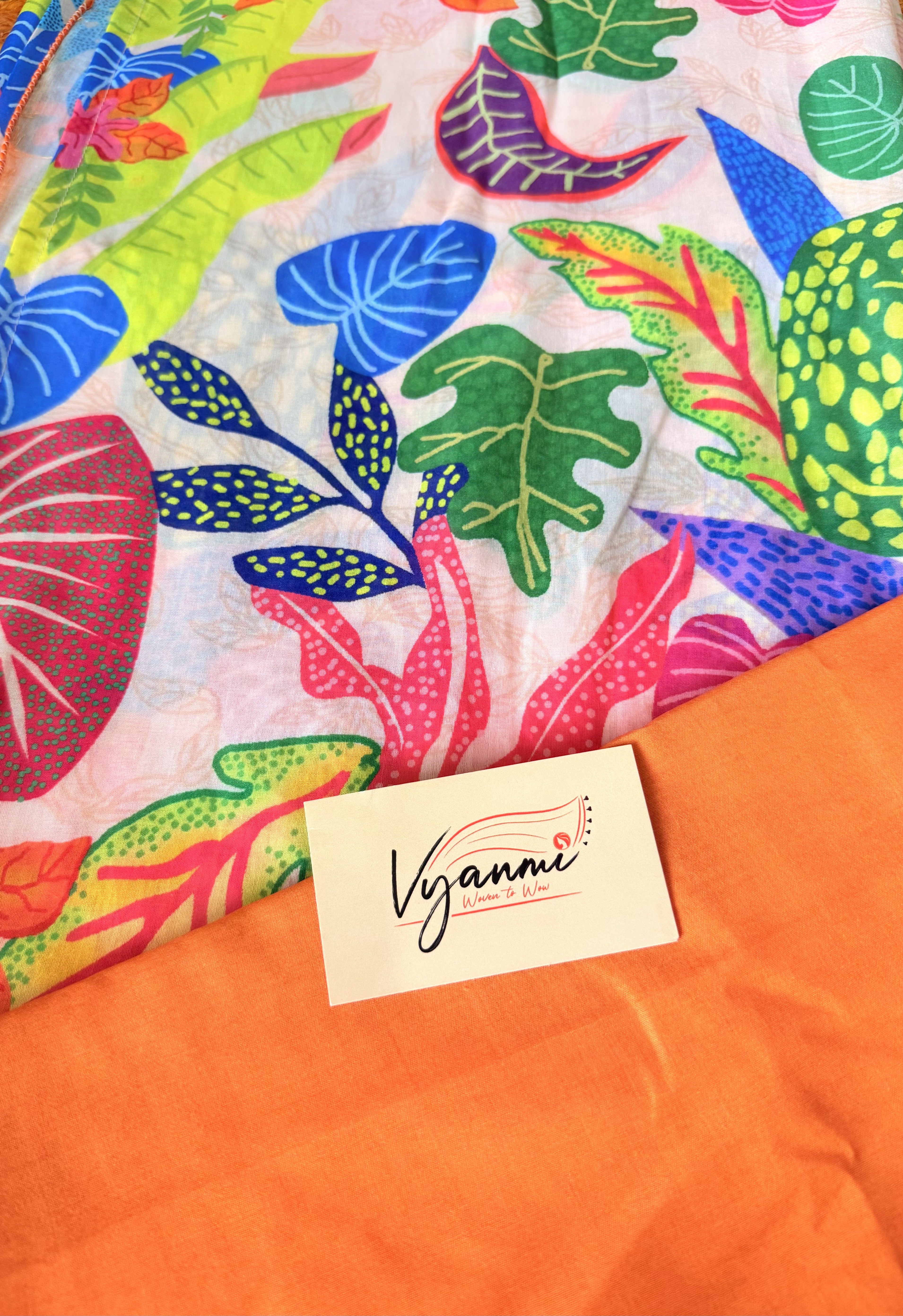 Vyanmi Tropical Gelato Mul Saree