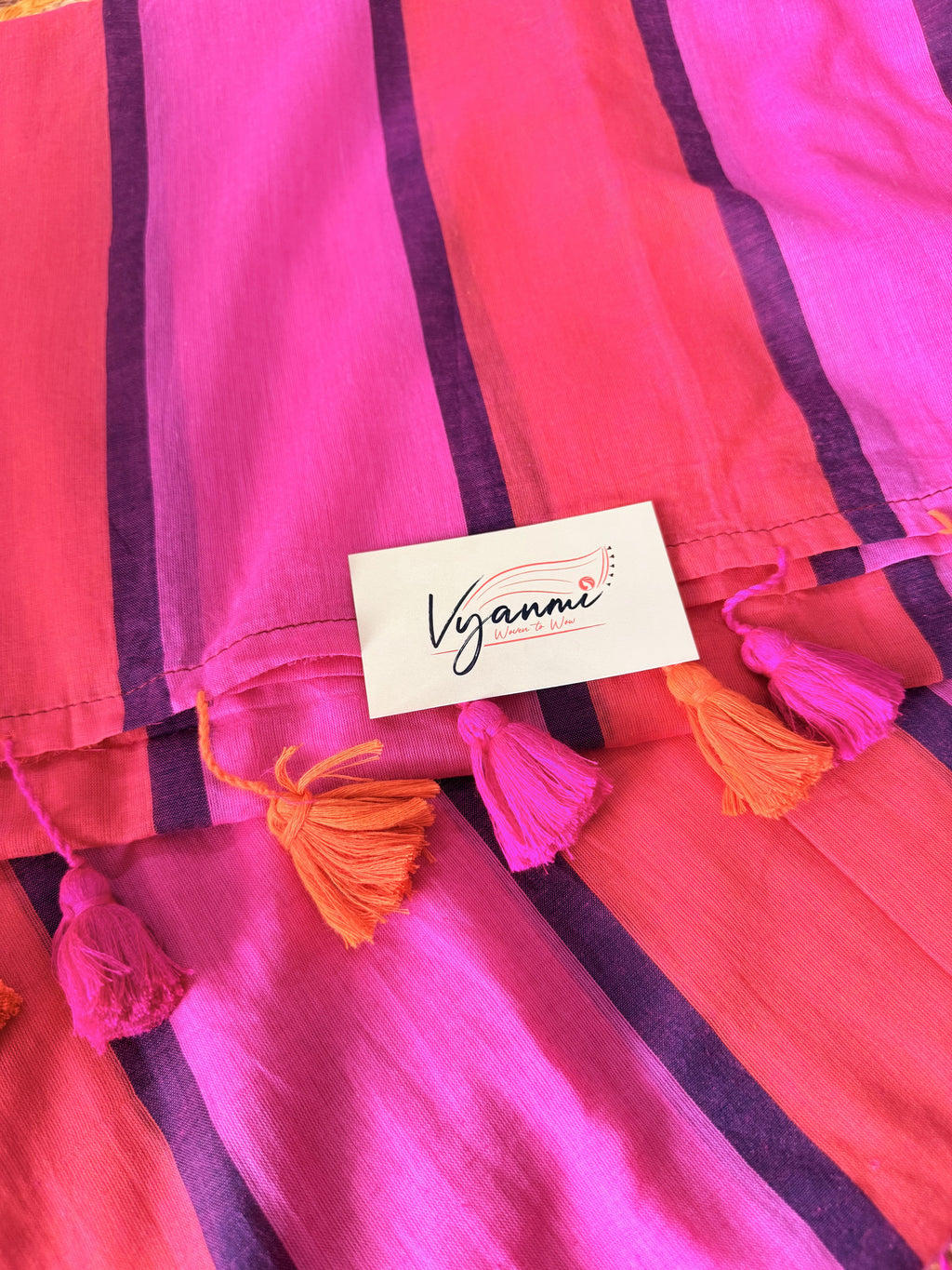Vyanmi Drama Dose Mulmul Saree
