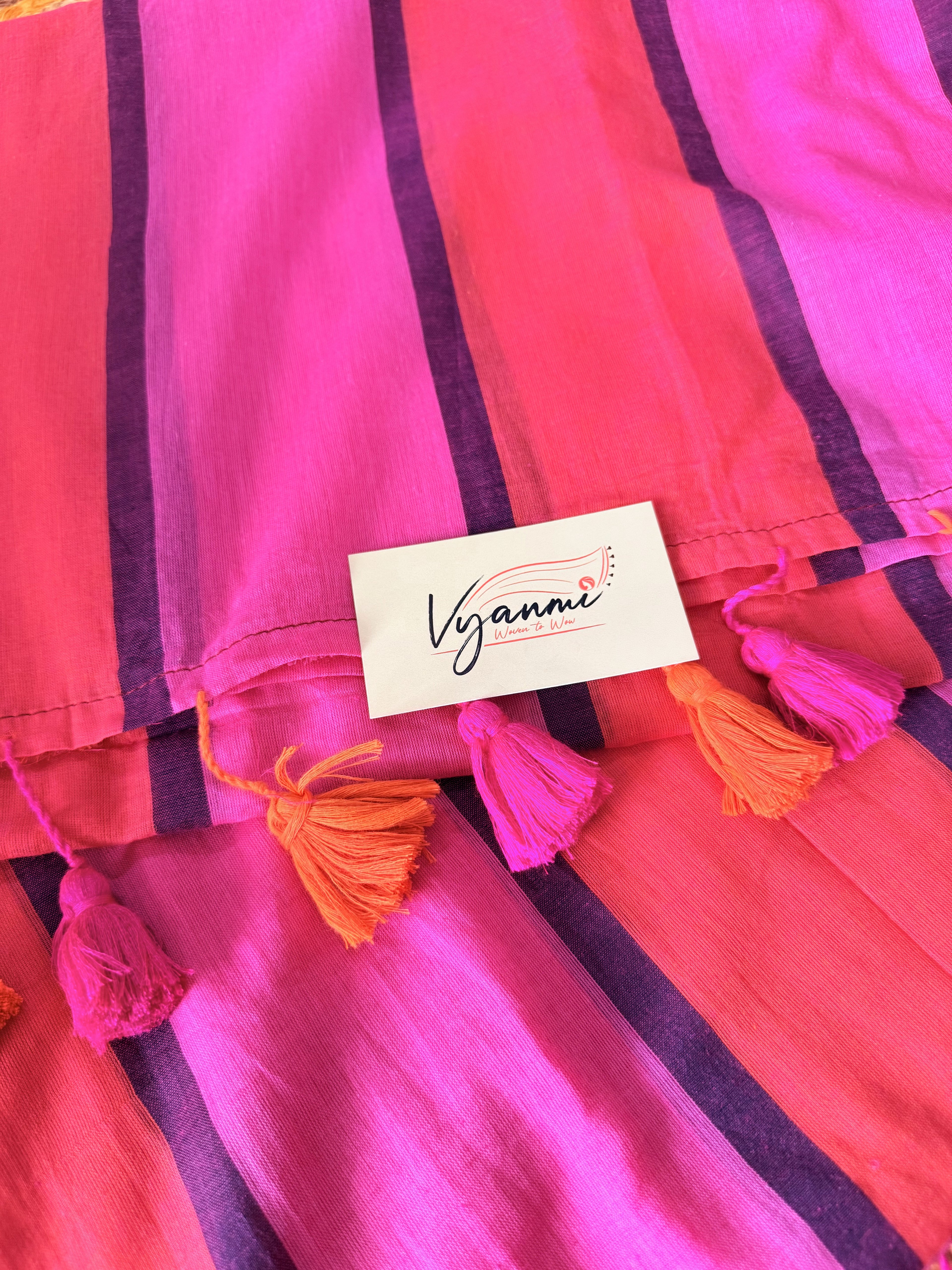 Vyanmi Drama Dose Mulmul Saree
