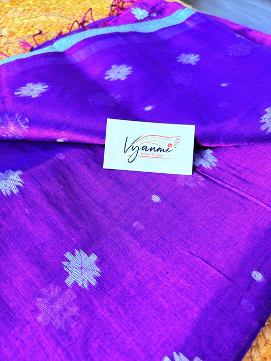 Vyanmi Purple Haze Tissue Saree