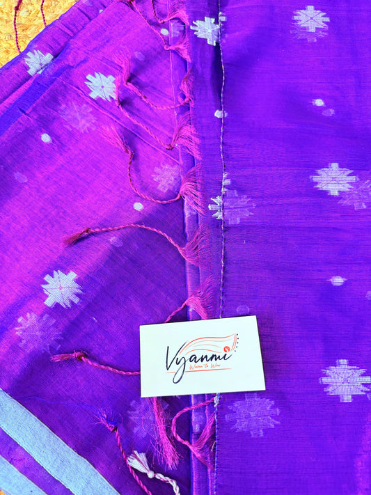 Vyanmi Purple Haze Tissue Saree