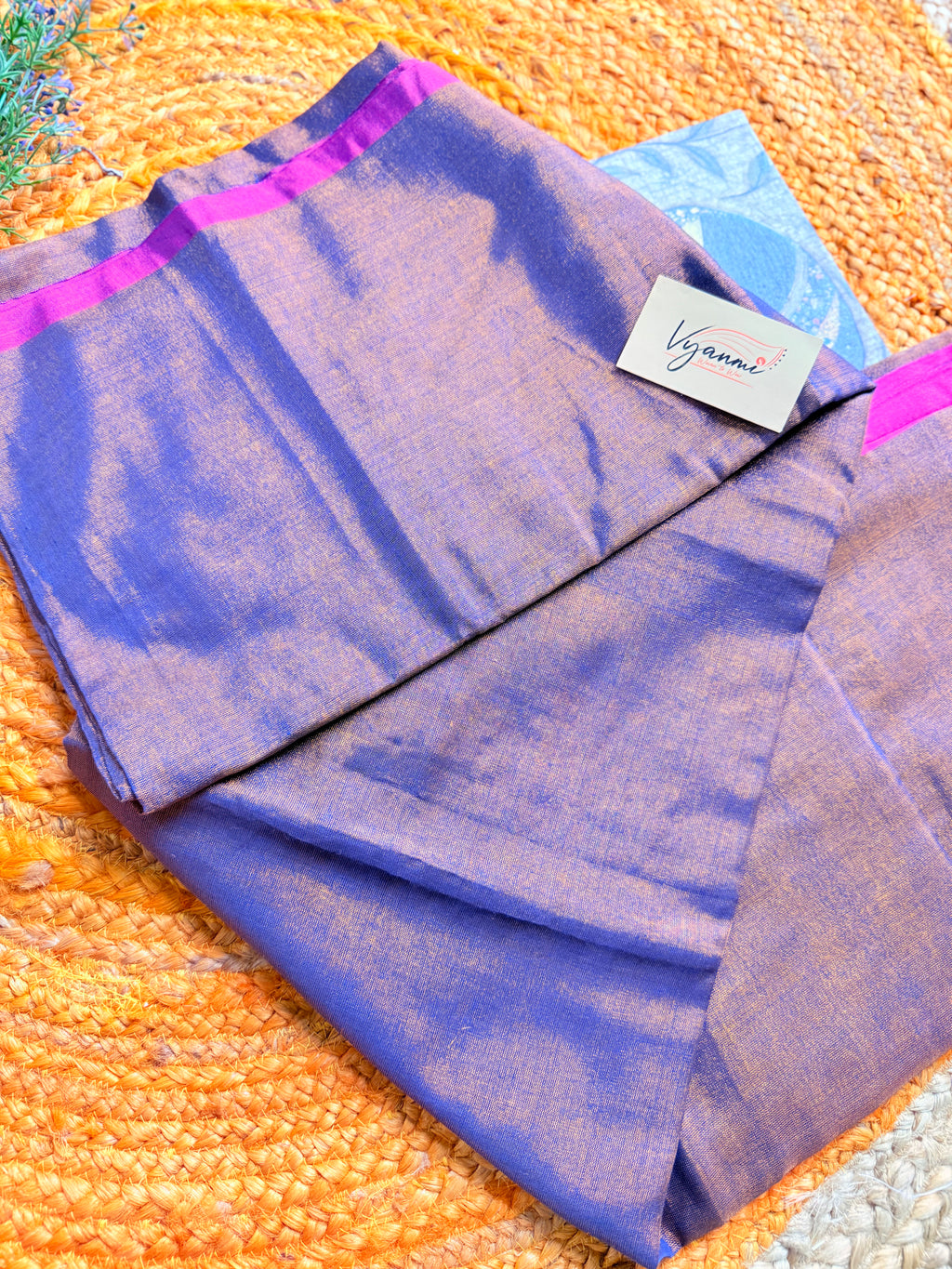 Vyanmi Bronze Bloom Tissue Saree