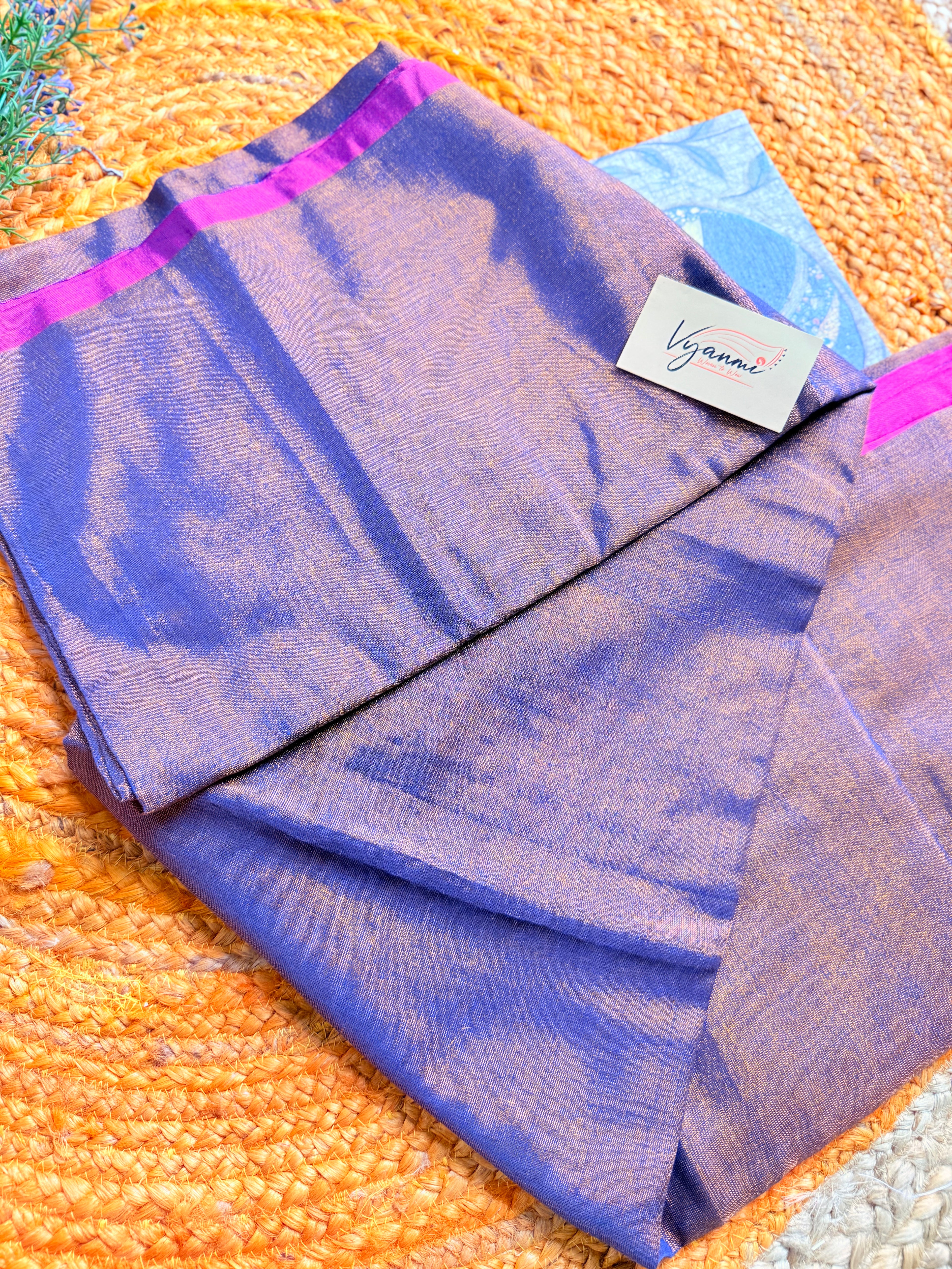 Vyanmi Bronze Bloom Tissue Saree